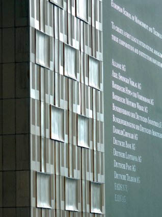 ESMT founder names on wall