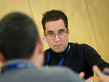 Participants in the classroom during group work